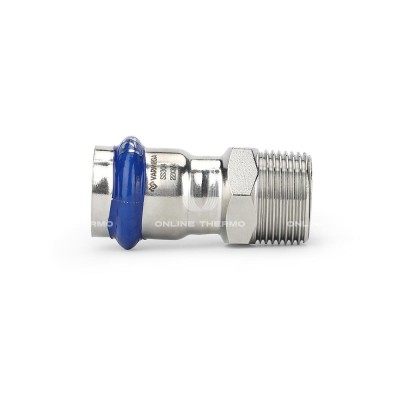 Муфта раструбная Varmega Inox Press с наружной резьбой VM706002805, 28×3/4" Муфта раструбная Varmega Inox Press с наружной резьбой VM706002805, 28×3/4"