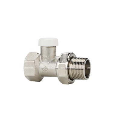 Запорный радиаторный клапан (вентиль) ручной регулировки Varmega VMRV04-N00505, 3/4" ВР-НР, прямой
