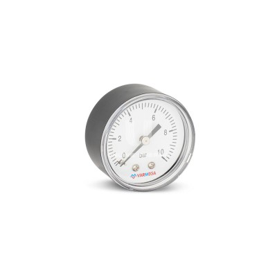 Манометр аксиальный Varmega VMMT08-501002, диаметр 50 мм, 10 бар, 1/4" - гарантия до 5 лет фото 2 Манометр аксиальный Varmega VMMT08-501002, диаметр 50 мм, 10 бар, 1/4" фото 2