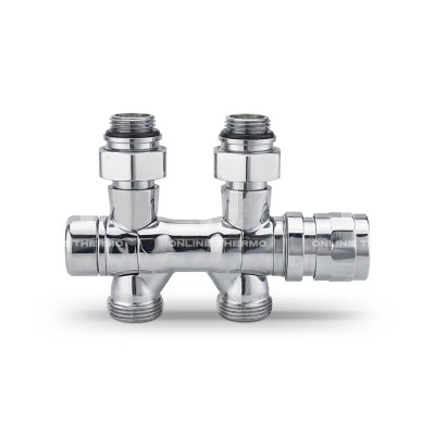 Узел нижнего подключения Varmega VMDV25-400415, 1/2"х3/4"EK, универсальный, хром Узел нижнего подключения Varmega VMDV25-400415, 1/2"х3/4"EK, универсальный, хром