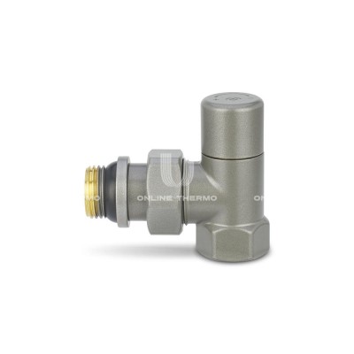 Радиаторный клапан ручной регулировки Varmega VMDV01-310404, 1/2" ВР-НР, угловой, серый Радиаторный клапан ручной регулировки Varmega VMDV01-310404, 1/2" ВР-НР, угловой, серый
