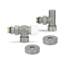 Комплект термостатический с запорным клапаном Varmega №3 VMDV12-310415, 1/2" x 3/4"EK ВР-НР, осевой, серый Комплект термостатический с запорным клапаном Varmega №3 VMDV12-310415, 1/2" x 3/4"EK ВР-НР, осевой, серый