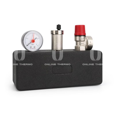 Группа безопасности котла Varmega VMSG06-M306030, 1", 3 бар, сталь, до 100 кВт, с термоизоляцией