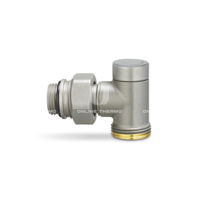 Узел нижнего подключения одинарный Varmega VMDV22-300415, 1/2"×3/4"EK НР, угловой, серый