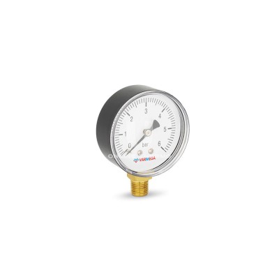 Манометр радиальный Varmega VMMT10-630602, диаметр 63 мм, 6 бар, 1/4" фото 2