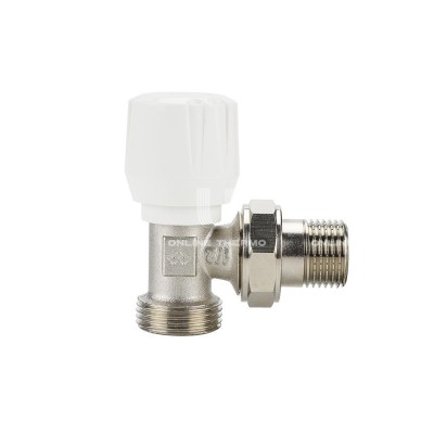 Радиаторный клапан (вентиль) ручной регулировки Varmega VMRV01-N00415, 1/2" x 3/4"EK НР, угловой