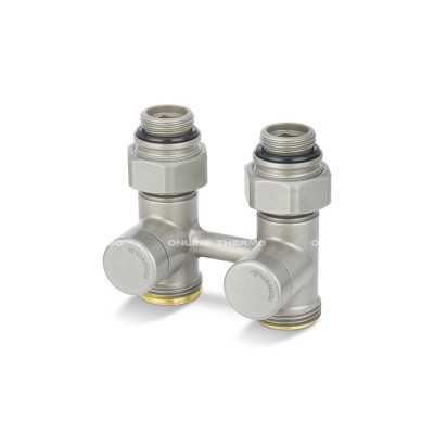 Узел нижнего подключения Varmega VMDV21-300415, 1/2"×3/4"EK НР, прямой, серый Узел нижнего подключения Varmega VMDV21-300415, 1/2"×3/4"EK НР, прямой, серый