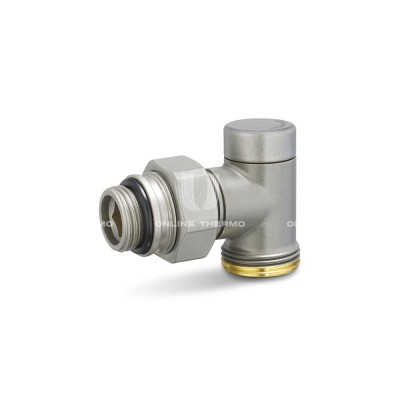Узел нижнего подключения одинарный Varmega VMDV22-300415, 1/2"×3/4"EK НР, угловой, серый