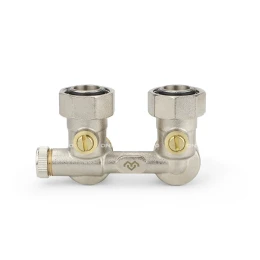 Узел нижнего подключения Varmega VMRV24-N01515, 3/4"EKх3/4"EK НР-ВР, угловой, для однотрубных систем Узел нижнего подключения Varmega VMRV24-N01515, 3/4"EKх3/4"EK НР-ВР, угловой, для однотрубных систем