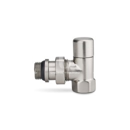 Радиаторный клапан ручной регулировки Varmega VMDV01-510404, 1/2" ВР-НР, угловой, матовый никель