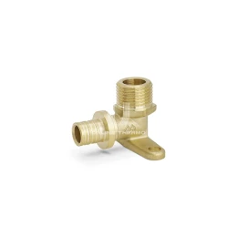 Угольник настенный (водорозетка) с наружной резьбой Varmega Slide-fit VM522001604, 16×1/2", с креплением, аксиальный Угольник настенный (водорозетка) с наружной резьбой Varmega Slide-fit VM522001604, 16×1/2", с креплением, аксиальный