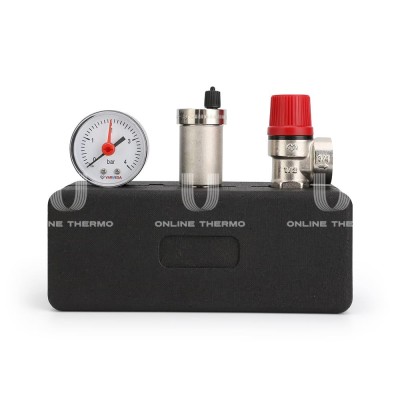 Группа безопасности котла Varmega VMSG05-M306030, 1", 3 бар, сталь, до 50 кВт, с термоизоляцией