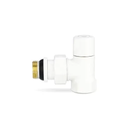 Радиаторный клапан ручной регулировки Varmega VMDV01-110404, 1/2" ВР-НР, угловой, белый Радиаторный клапан ручной регулировки Varmega VMDV01-110404, 1/2" ВР-НР, угловой, белый