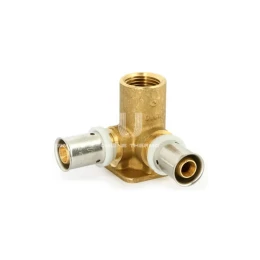 Тройник настенный (водорозетка) Uni-Fitt 711G6260 16х1/2"х16, с креплением, пресс-фитинг