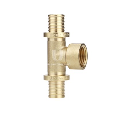 Тройник с внутренней резьбой Varmega Slide-fit VM511160416, 16х1/2", латунный, аксиальный Тройник с внутренней резьбой Varmega Slide-fit VM511160416, 16х1/2", латунный, аксиальный