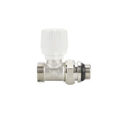 Радиаторный клапан (вентиль) ручной регулировки Varmega VMRV02-N10415, 1/2" x 3/4"EK НР, прямой, с самоуплотняющимся полусгоном