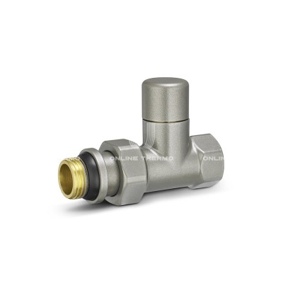 Радиаторный клапан ручной регулировки Varmega VMDV02-310404, 1/2" ВР-НР, прямой, серый Радиаторный клапан ручной регулировки Varmega VMDV02-310404, 1/2" ВР-НР, прямой, серый