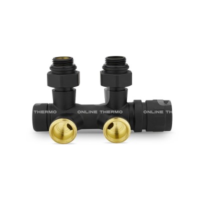 Узел нижнего подключения Varmega VMDV25-200415, 1/2"х3/4"EK, универсальный, черный Узел нижнего подключения Varmega VMDV25-200415, 1/2"х3/4"EK, универсальный, черный