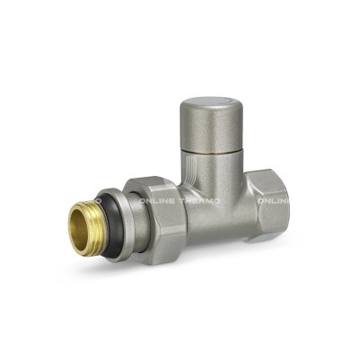 Запорный радиаторный клапан Varmega VMDV04-310404, 1/2" ВР-НР, прямой, серый Запорный радиаторный клапан Varmega VMDV04-310404, 1/2" ВР-НР, прямой, серый