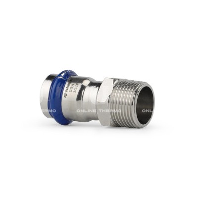Муфта раструбная Varmega Inox Press с наружной резьбой VM706001505, 15×3/4" Муфта раструбная Varmega Inox Press с наружной резьбой VM706001505, 15×3/4"