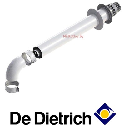 Купить Коаксиальный дымоход De Dietrich DY 908 (60/100 мм, 800 мм) 