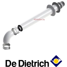 Коаксиальный дымоход De Dietrich DY 908 (60/100 мм, 800 мм) Коаксиальный дымоход De Dietrich DY 908 (60/100 мм, 800 мм)