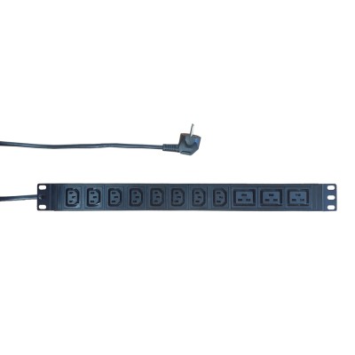 Купить Блок розеток 19", 8 розеток C13, 3 розетки C19, 16А, кабель питания 2м Schuko в магазине Mirkotlov.by (Мир Котлов) - отличное качество. Купить Блок розеток 19", 8 розеток C13, 3 розетки C19, 16А, кабель питания 2м Schuko