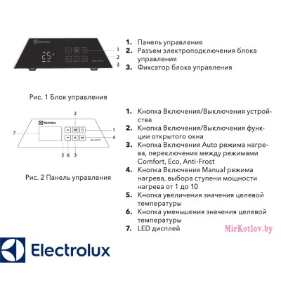Инверторный электрический конвектор Electrolux ECH/AG2-1500 T-TUI4.1 (WI-FI) - гарантия до 5 лет фото 7 Инверторный электрический конвектор Electrolux ECH/AG2-1500 T-TUI4.1 (WI-FI) фото 7