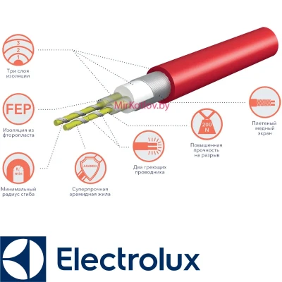 Комплект теплого пола (кабель) Electrolux ETC 2-17-1000
