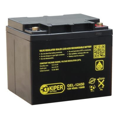 Купить Аккумуляторная батарея гелевая Kiper GEL-12450 12V/45Ah 