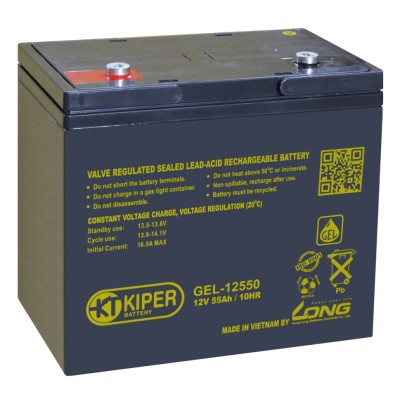 Купить Аккумуляторная батарея гелевая Kiper GEL-12550 12V/55Ah 