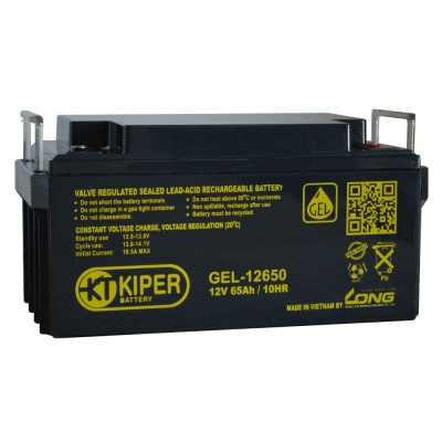 Аккумуляторная батарея гелевая Kiper GEL-12650 12V/65Ah фото 1