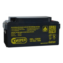 Аккумуляторная батарея гелевая Kiper GEL-12650 12V/65Ah Аккумуляторная батарея гелевая Kiper GEL-12650 12V/65Ah