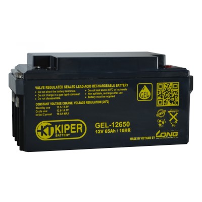 Купить Аккумуляторная батарея гелевая Kiper GEL-12650 12V/65Ah 