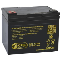 Аккумуляторная батарея гелевая Kiper GEL-12360 12V/36Ah