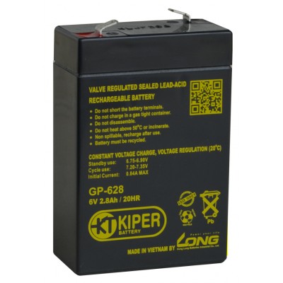 Купить Аккумуляторная батарея Kiper GP-628 F1 6V/2.8Ah в магазине Mirkotlov.by (Мир Котлов) - отличное качество. Купить Аккумуляторная батарея Kiper GP-628 F1 6V/2.8Ah