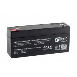Аккумуляторная батарея Kiper GP-633 F1 6V/3.3Ah