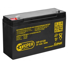 Аккумуляторная батарея Kiper GP-6120 F1 6V/12Ah
