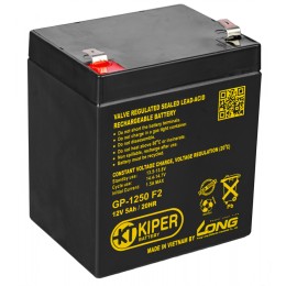 Аккумуляторная батарея Kiper GP-1250 F2 12V/5Ah
