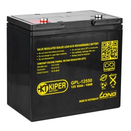 Аккумуляторная батарея Kiper GPL-12550 12V/55Ah