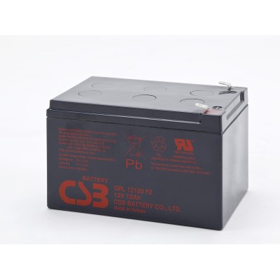 Аккумуляторная батарея CSB GPL 12120 F2 12V/12Ah - гарантия до 5 лет фото 1 Аккумуляторная батарея CSB GPL 12120 F2 12V/12Ah фото 1