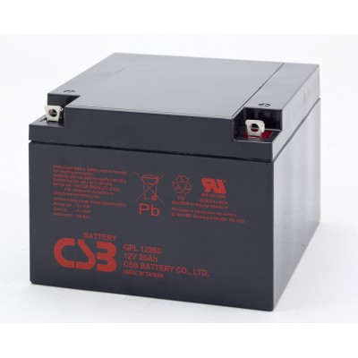 Аккумуляторная батарея CSB GPL 12260 12V/26Ah фото 1