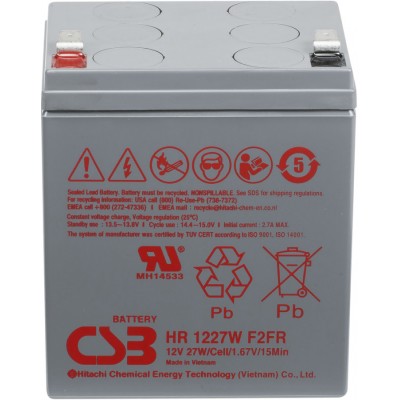 Купить Аккумуляторная батарея CSB HR 1227W F2 12V/6.5Ah 