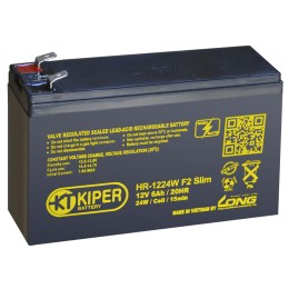 Аккумуляторная батарея Kiper HR-1224W F2 Slim 12V/6Ah