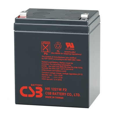 Аккумуляторная батарея CSB HR 1221W F2 12V/5Ah фото 1