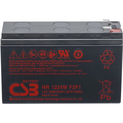 Купить Аккумуляторная батарея CSB HR 1224W F2 12V/6.4Ah Slim 
