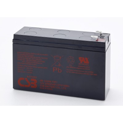 Аккумуляторная батарея CSB HR 1224W F2 12V/6.4Ah Slim фото 1