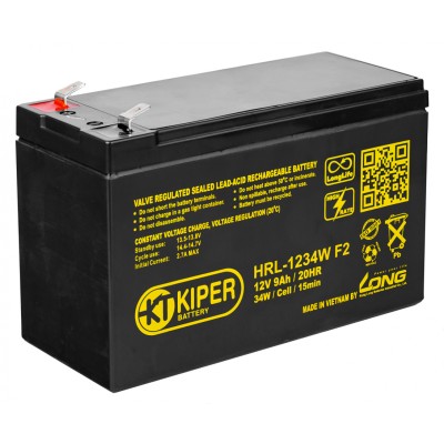 Купить Аккумуляторная батарея Kiper HRL-1234W F2 12V/9Ah 