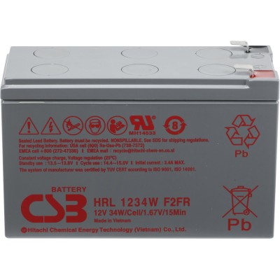 Купить Аккумуляторная батарея CSB HRL 1234W F2 FR 12V/9Ah 
