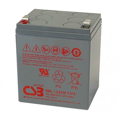 Аккумуляторная батарея CSB HRL 1225W F2 12V/5Ah фото 1